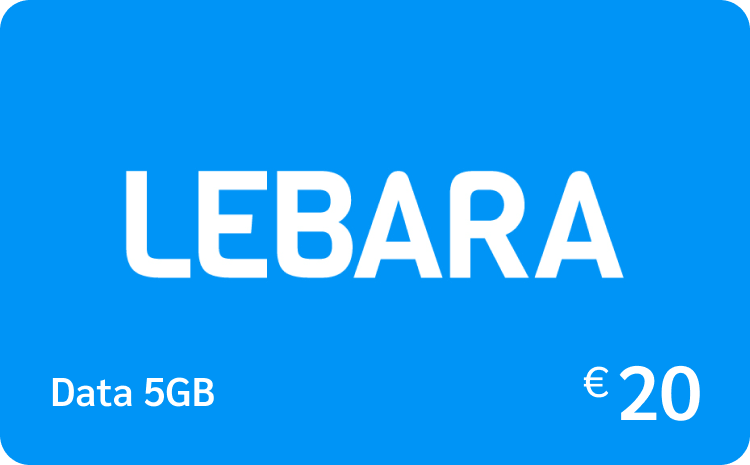 Lebara 5GB (4G) - €20,00