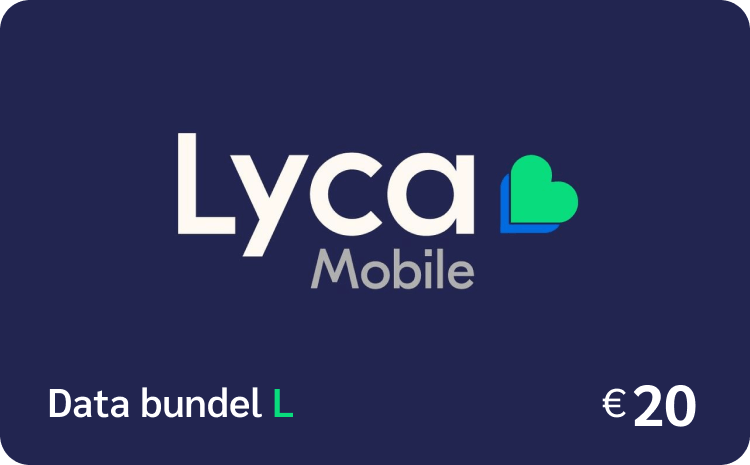 Lycamobile Data L €20,00 = 7 GB